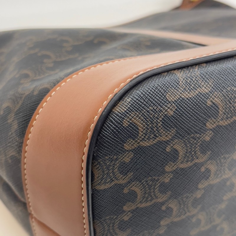 Celine 凱旋門老花水桶包 中號-14