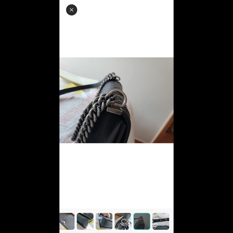 boy chanel 黑銀荔枝皮-3