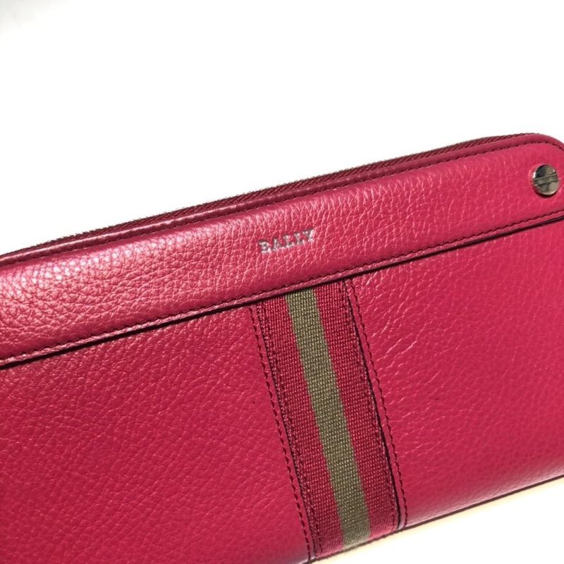 Bally long wallet red-1