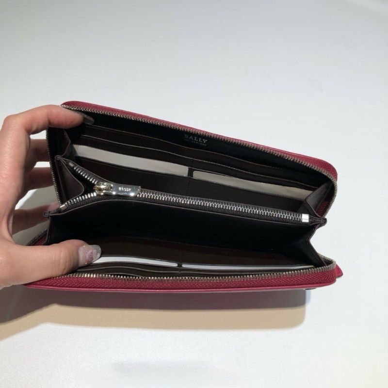 Bally long wallet red-2