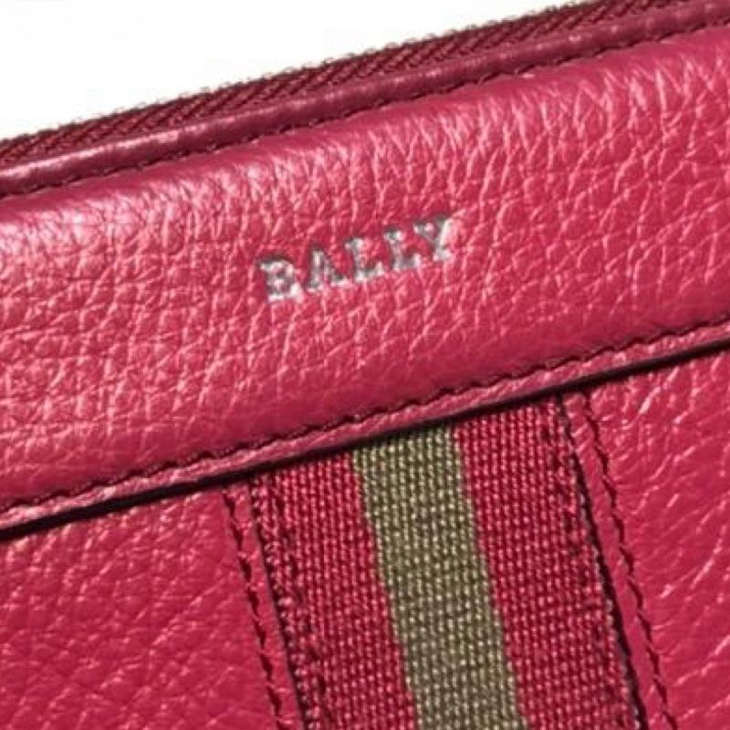 Bally long wallet red-3