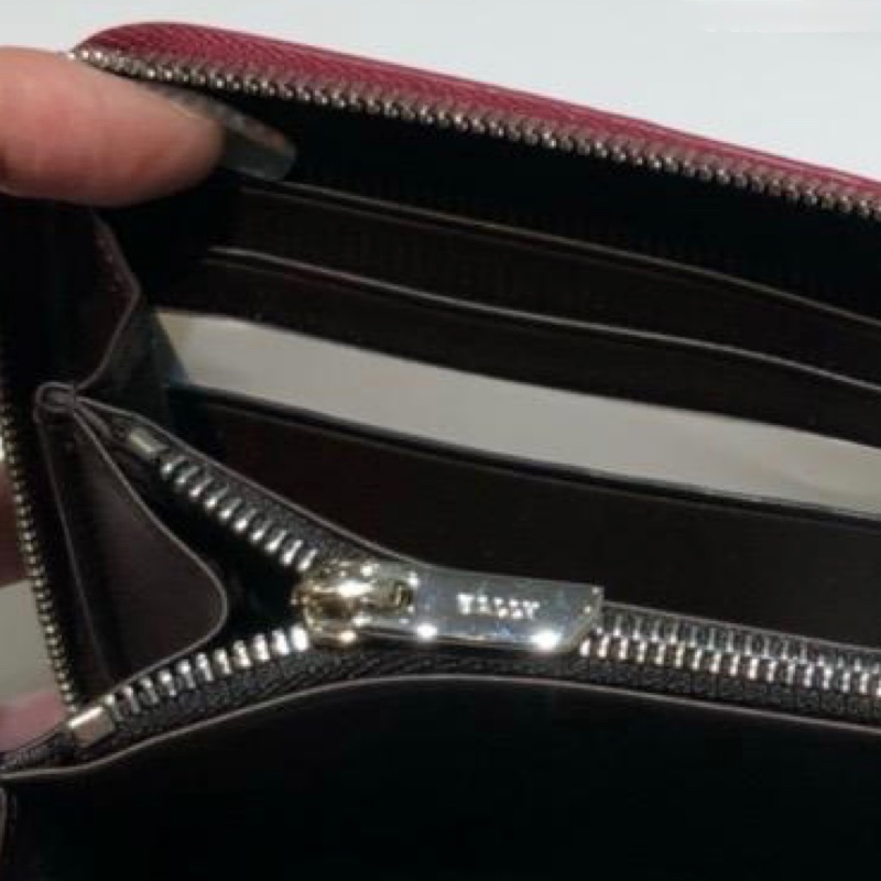 Bally long wallet red-4