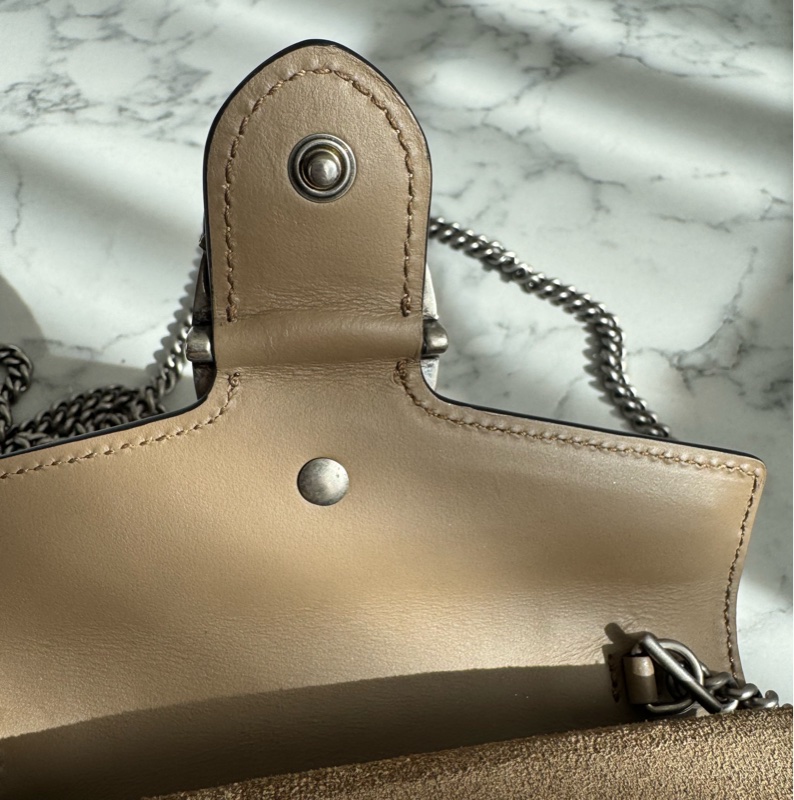 Gucci咖pvc mini酒神鏈包-20