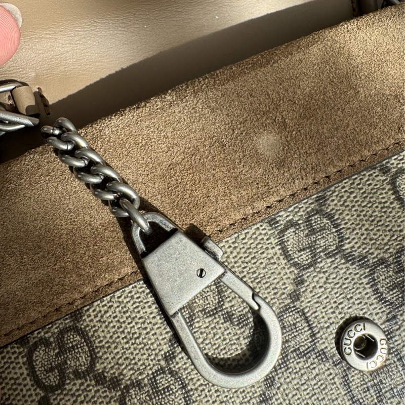Gucci咖pvc mini酒神鏈包-32