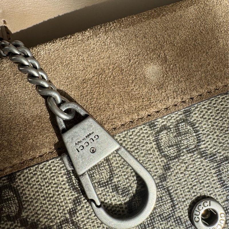 Gucci咖pvc mini酒神鏈包-33