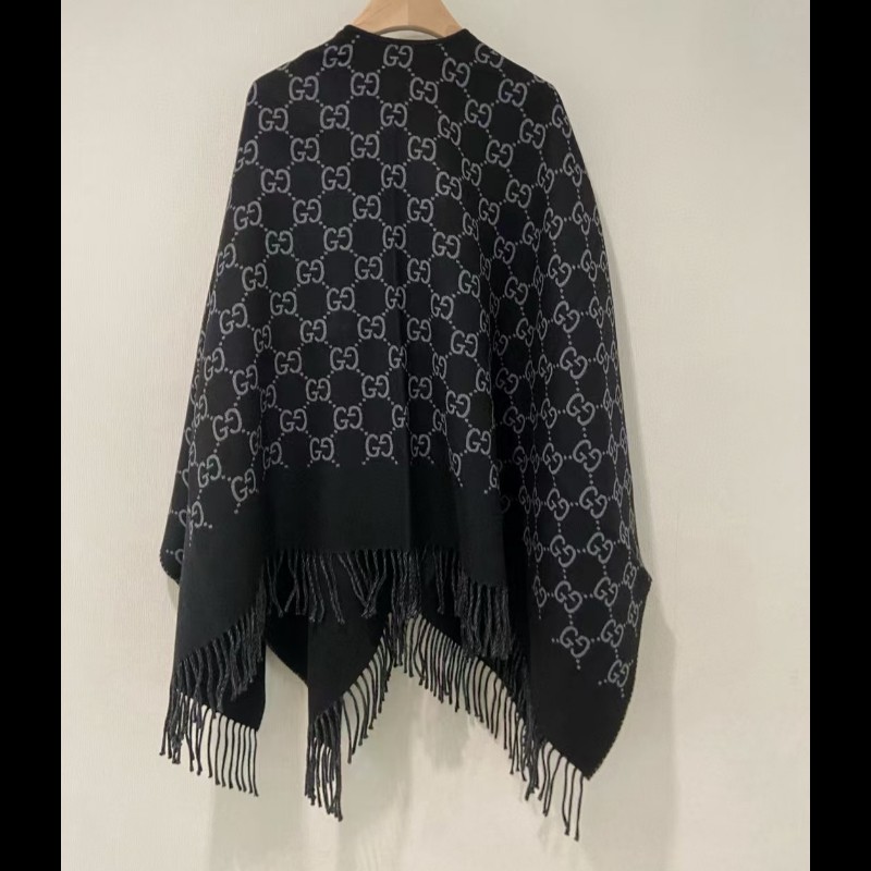 Gucci 古馳 2025款 GG圖案斗蓬披肩 女裝配飾 秋冬服裝 均碼-2