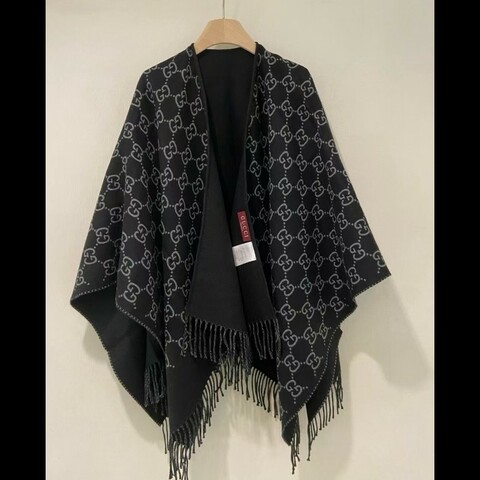 Gucci 古馳 GG圖案斗蓬披肩 女裝配飾 秋冬服裝 均碼