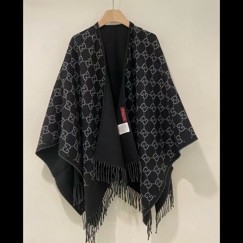 Gucci 古馳 2025款 GG圖案斗蓬披肩 女裝配飾 秋冬服裝 均碼-0