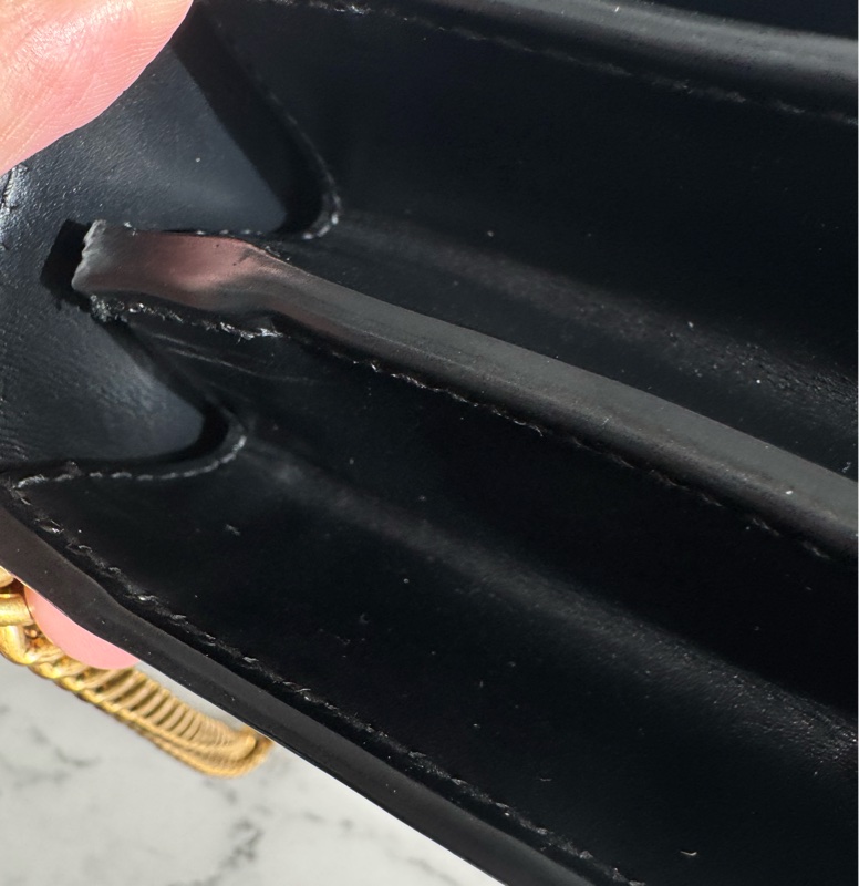 Gucci黑色皮革紅愛心鏈包 限定款✨✨-17