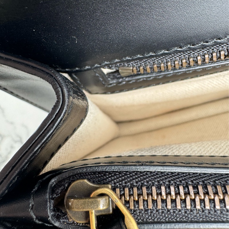 Gucci黑色皮革紅愛心鏈包 限定款✨✨-45