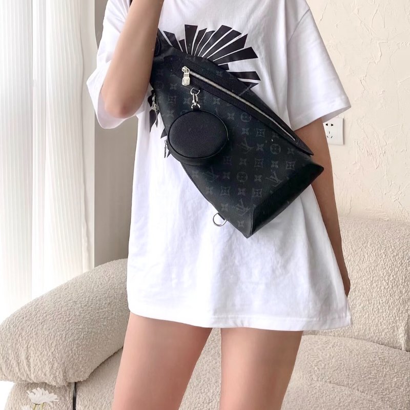 LOUIS VUITTON Duo斜背包 - 灰老花-1