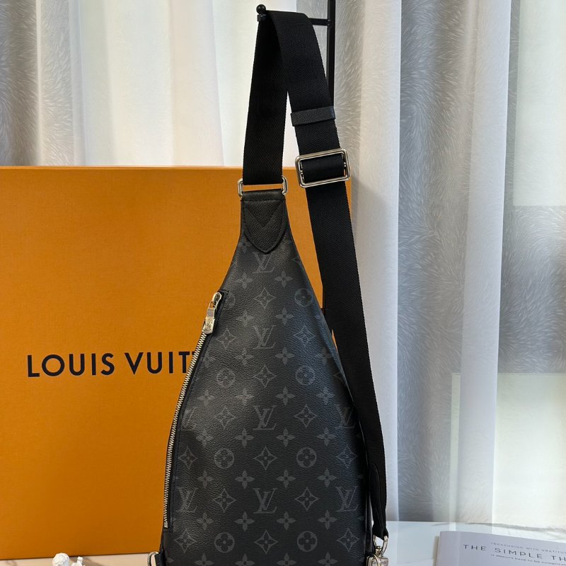 LOUIS VUITTON Duo斜背包 - 灰老花-4
