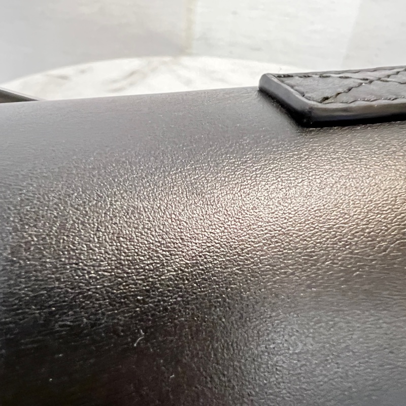 Balenciaga 黑牛皮霧金釦Bel Air XS 下蓋肩斜背包-21