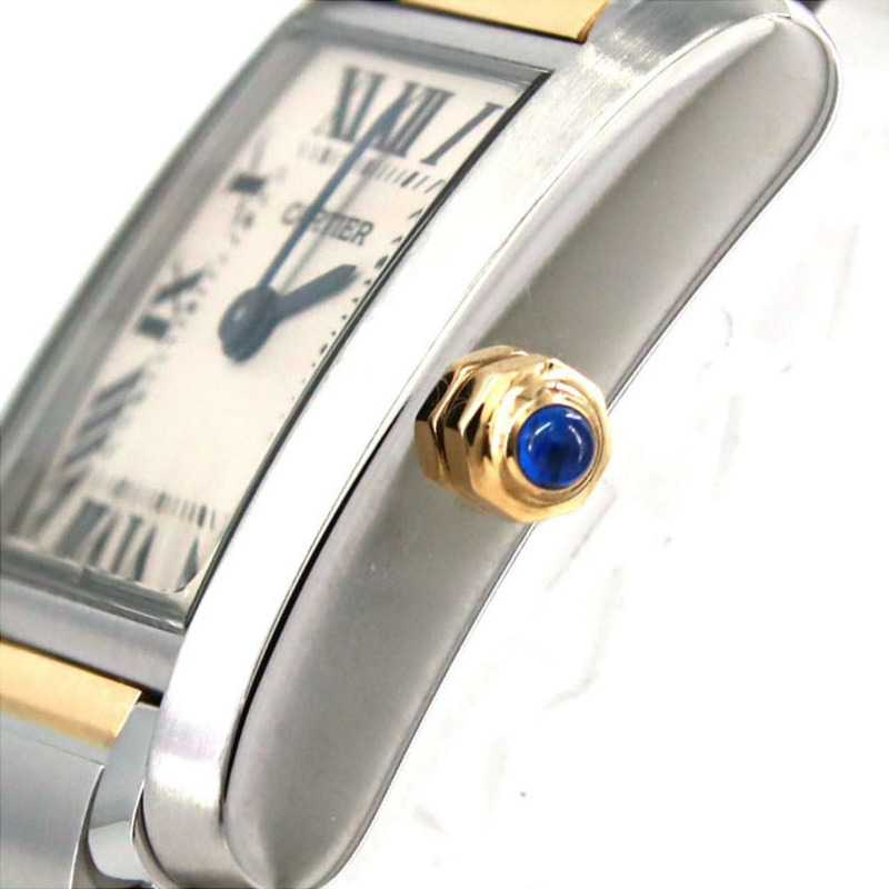 卡地亞 Tank Française SM 雙色腕錶 W51007Q4 SSxYG 石英機芯-4