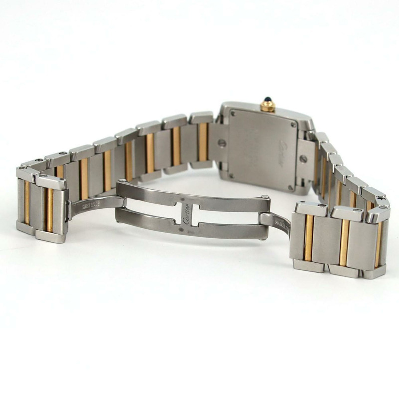 卡地亞 Tank Française SM 雙色腕錶 W51007Q4 SSxYG 石英機芯-6