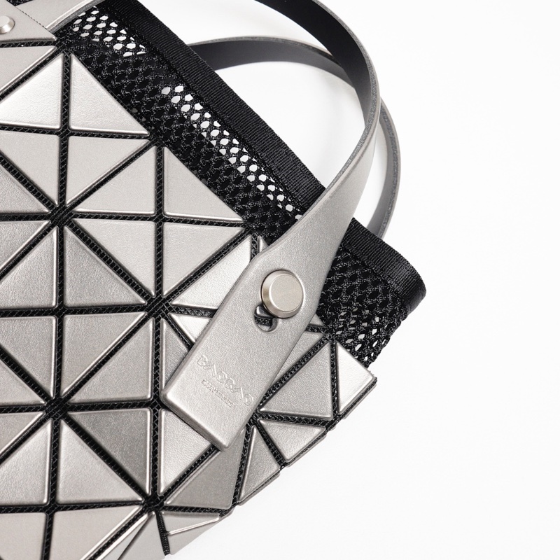 三宅一生 Carat 3x3手提包 銀色-4