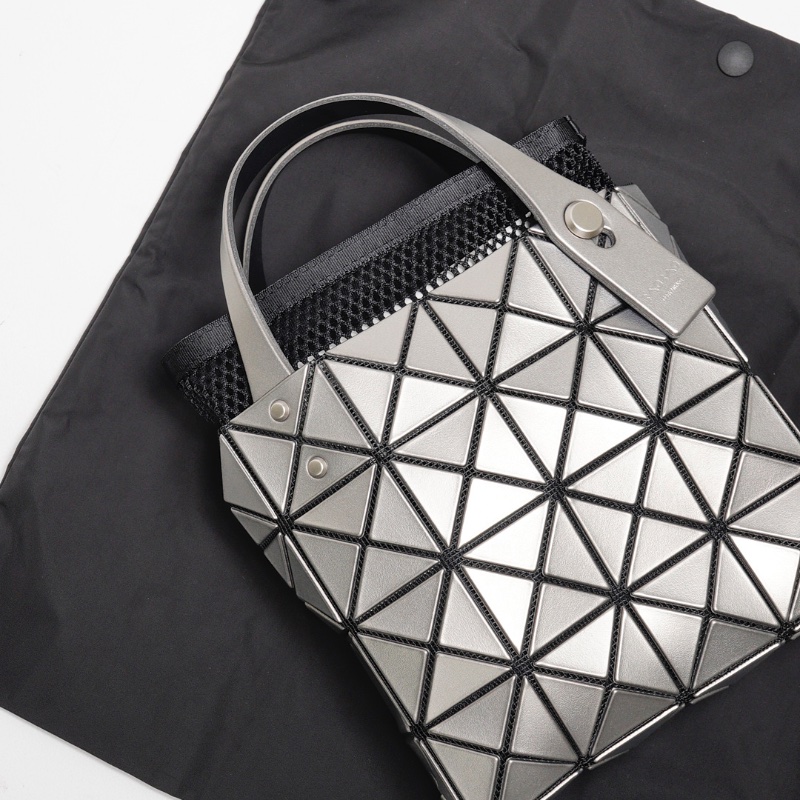 三宅一生 Carat 3x3手提包 銀色-7