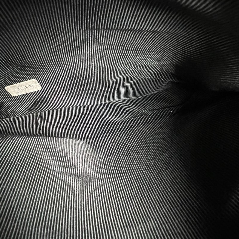 CHANEL VINTAGE荔枝皮TRIPLE LOGO金鍊托特包 黑-5