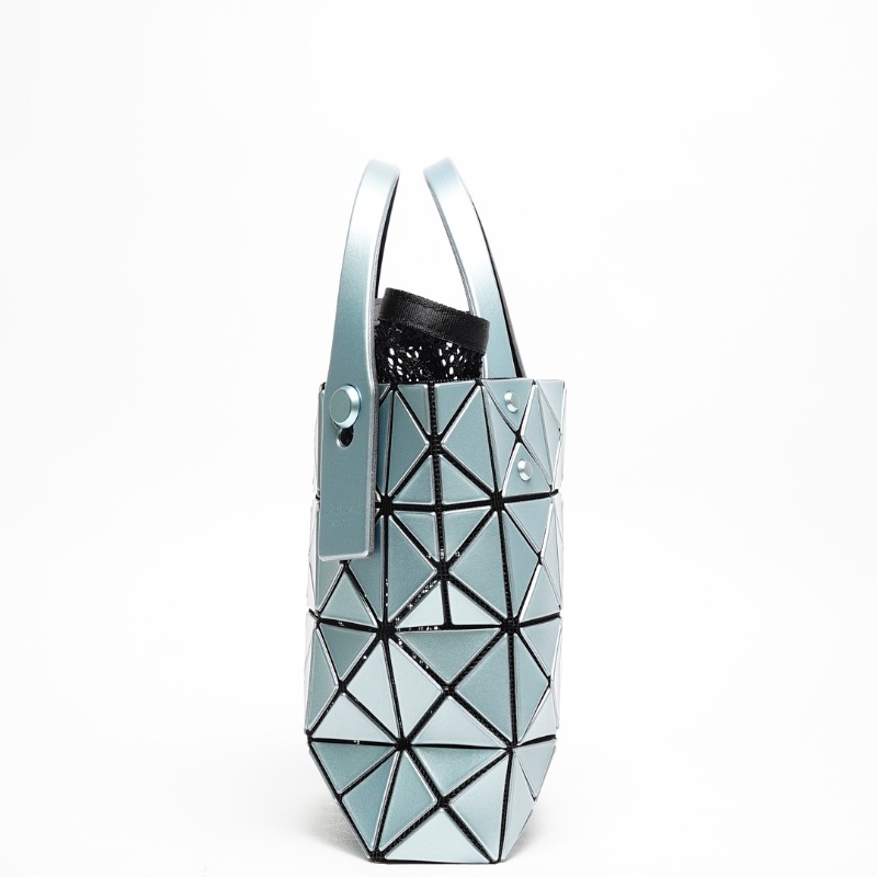 三宅一生 Carat 3x3手提包 金屬藍色-2