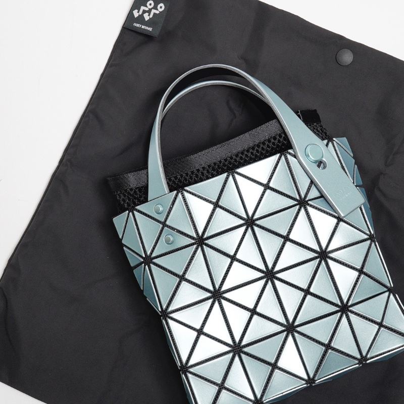 三宅一生 Carat 3x3手提包 金屬藍色-9