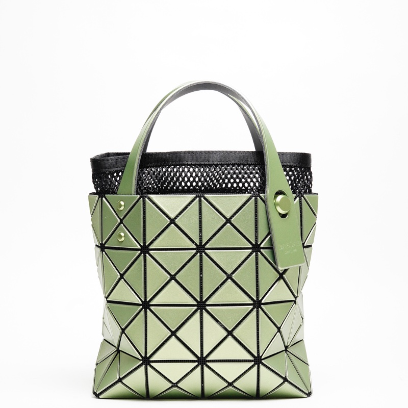 三宅一生 Carat 3x3手提包 綠色-0