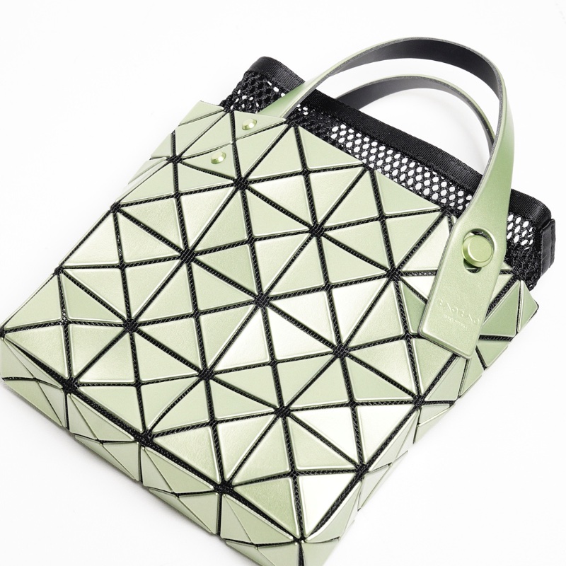 三宅一生 Carat 3x3手提包 綠色-4