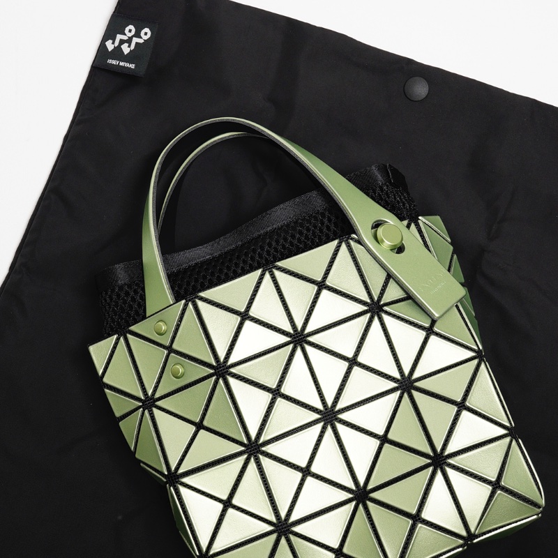 三宅一生 Carat 3x3手提包 綠色-6