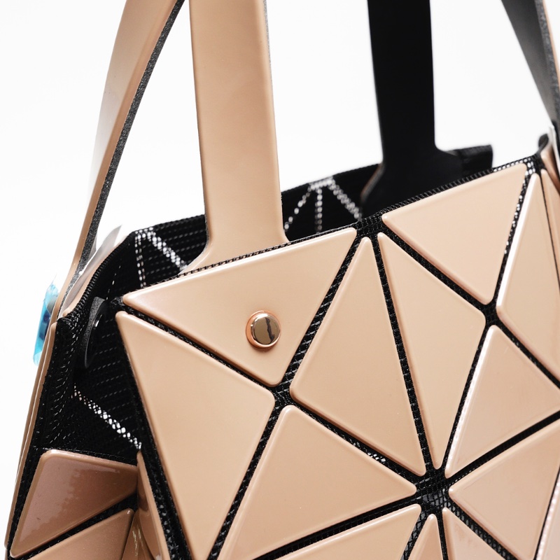 三宅一生 Carat 3x3手提包 奶茶米棕色-6