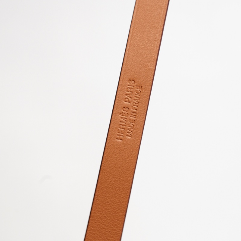 Hermès     Mini Kelly Double Tour bracelet 棕色配玫瑰金色-4