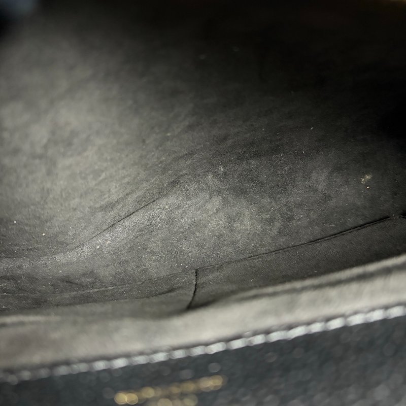 LV 老花拚黑皮革Venus 手提側肩包-6