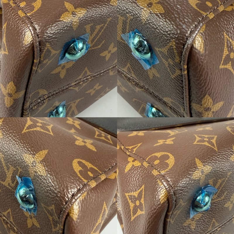 LV 老花拚黑皮革Venus 手提側肩包-11