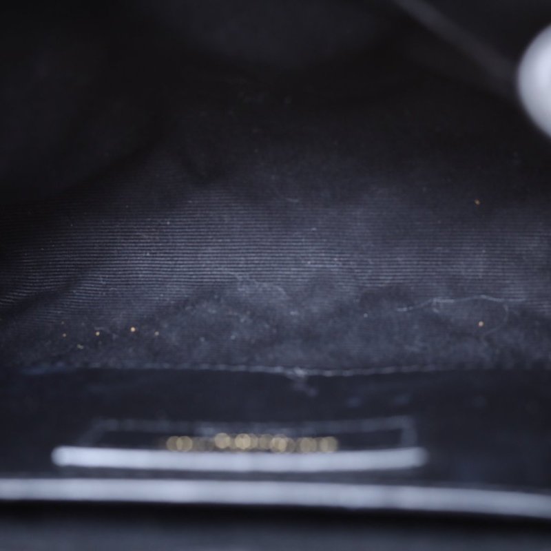 SAINT LAURENT NolitaMini18黑色羊皮金扣肩背包-3