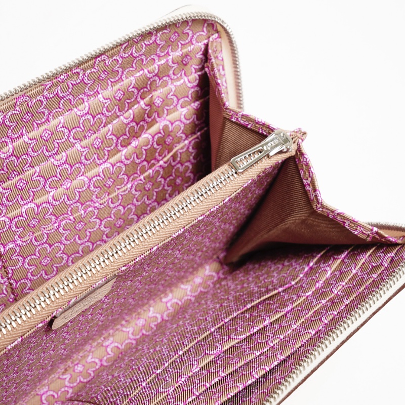 HERMES Silk'In Classique長夾 奶油白-5