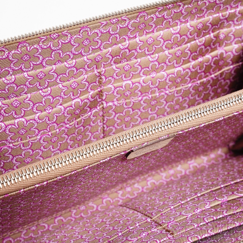 HERMES Silk'In Classique長夾 奶油白-6