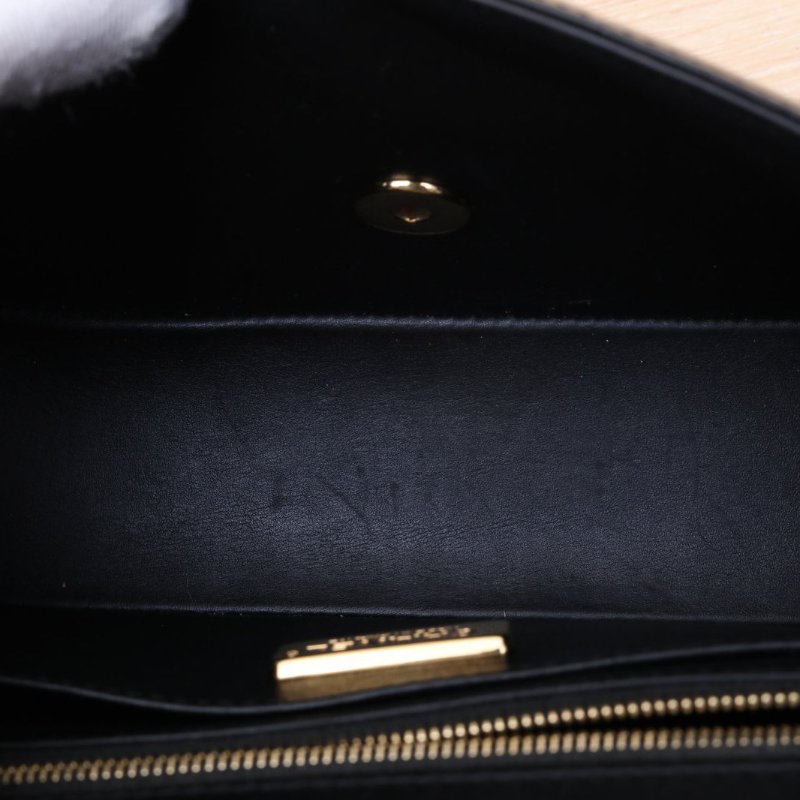 CHANEL CF口蓋包大Mini20黑色鱷魚皮26開金扣肩背包-3