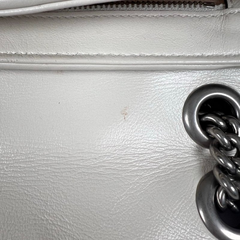 GUCCI 藍白拚色MARMONT掀蓋包-10