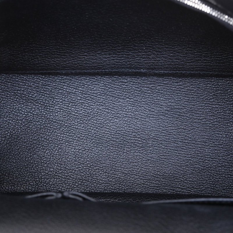 HERMES 吉普賽Jypsiere2889黑色TC皮T刻銀扣肩背包-3