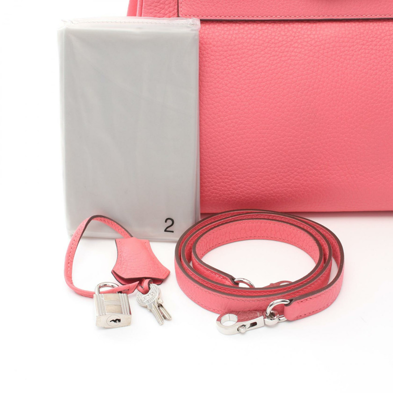 愛馬仕 Kelly 28 手提/肩背包 Y Taurillon Clemence Rose dete 二手 SHW-5
