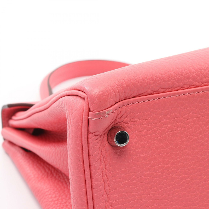 愛馬仕 Kelly 28 手提/肩背包 Y Taurillon Clemence Rose dete 二手 SHW-6