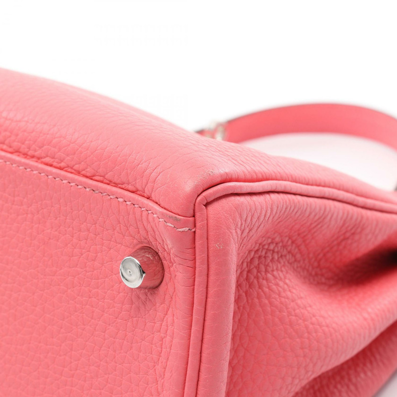 愛馬仕 Kelly 28 手提/肩背包 Y Taurillon Clemence Rose dete 二手 SHW-7