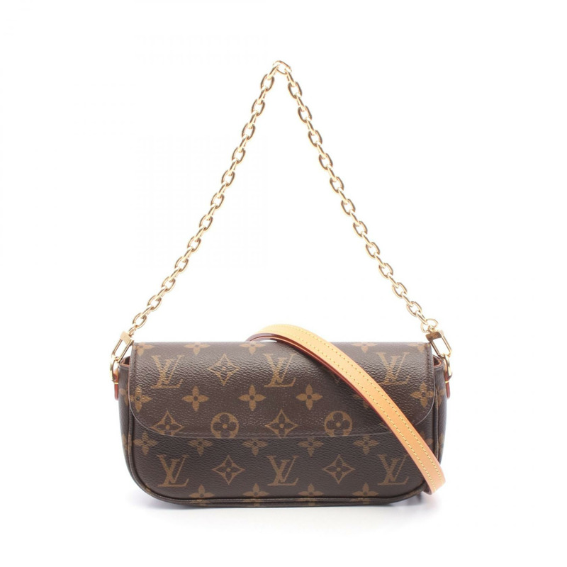 路易威登 (LOUIS VUITTON) 鏈條皮夾 Ivy 單肩手提包 M81911 Monogram 二手小姐 LV-0