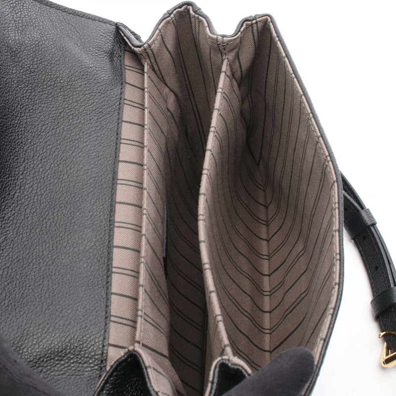 路易威登 Pochette Metis 中型單肩手提包 M41487 Monogram empreinte 黑色-2