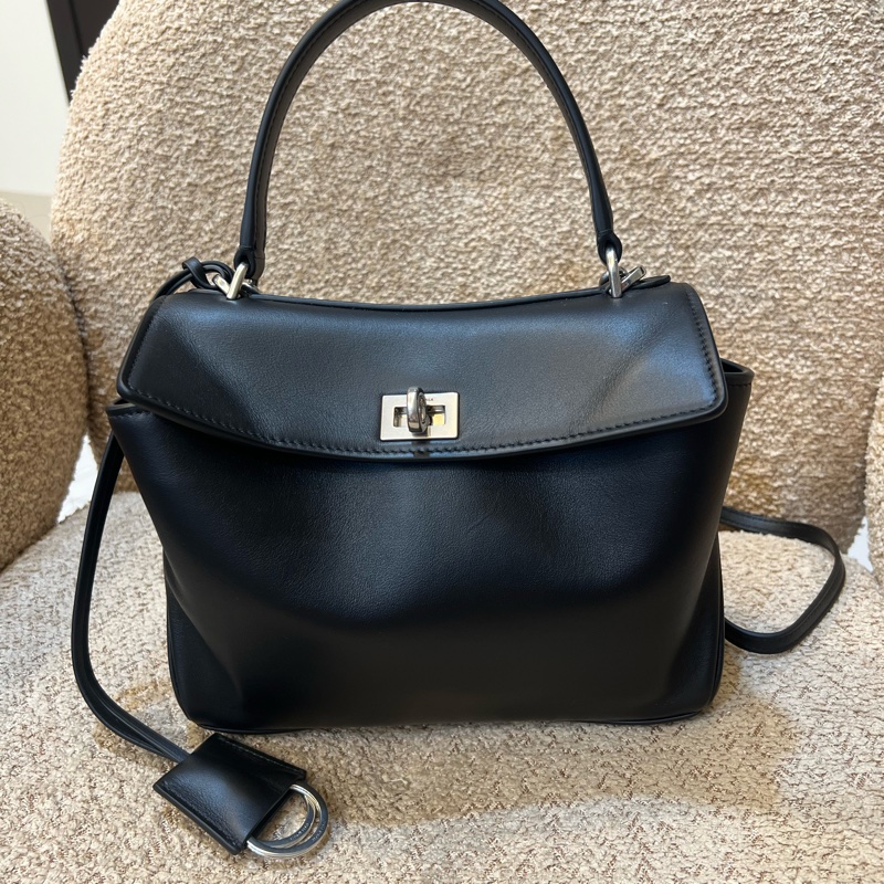 BALENCIAGA巴黎世家WOMEN’S RODEO HANDBAG MINI IN BLACK-5