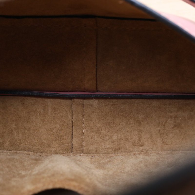 LOEWE Gate馬鞍斜跨包MINI拼色牛皮肩背包-3