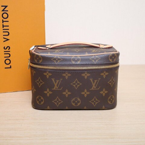 LOUIS VUITTON Nice化妝包Mini迷你20老花PVC晶片肩背包