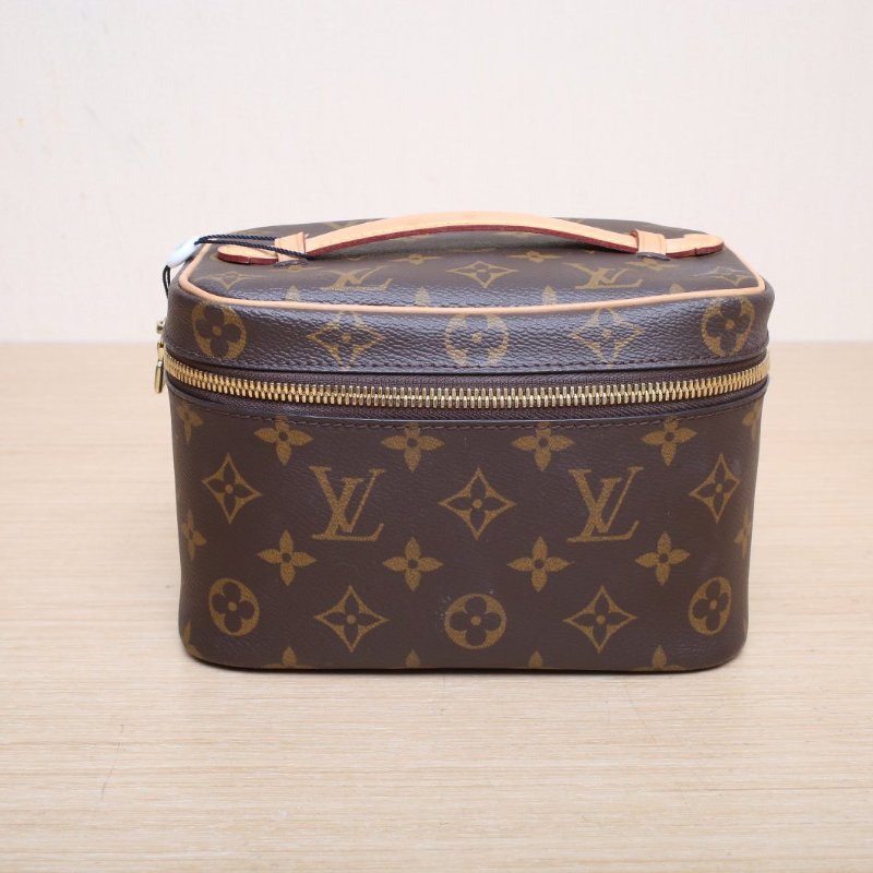 LOUIS VUITTON Nice化妝包Mini迷你20老花PVC晶片肩背包-1