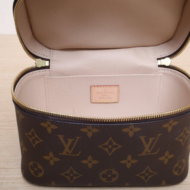 LOUIS VUITTON Nice化妝包Mini迷你20老花PVC晶片肩背包-2