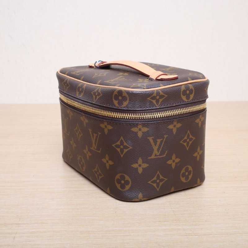 LOUIS VUITTON Nice化妝包Mini迷你20老花PVC晶片肩背包-4