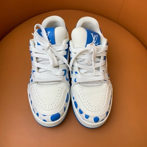 LOUIS VUITTON Trainer 低幫鞋 白藍色 37 碼