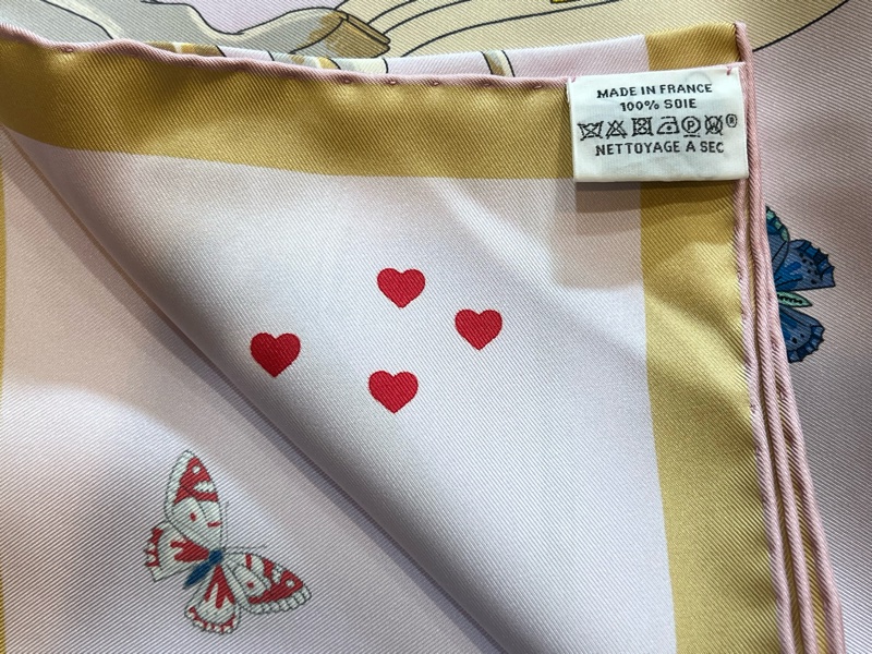 Hermes 愛馬仕story粉紫色 絲巾 圍巾（全新收藏品）-3